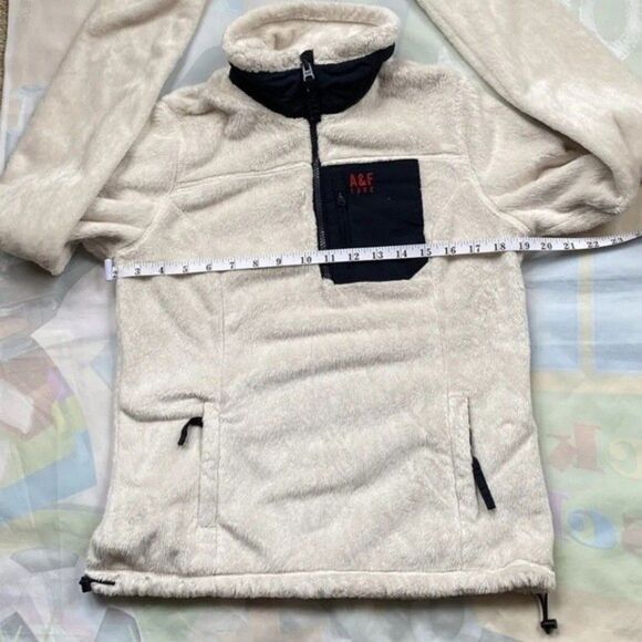 Vintage Abercrombie Womens  Plush Cozy 1/2 Zip  Soft Pullover Sweater XS… - Picture 5 of 13